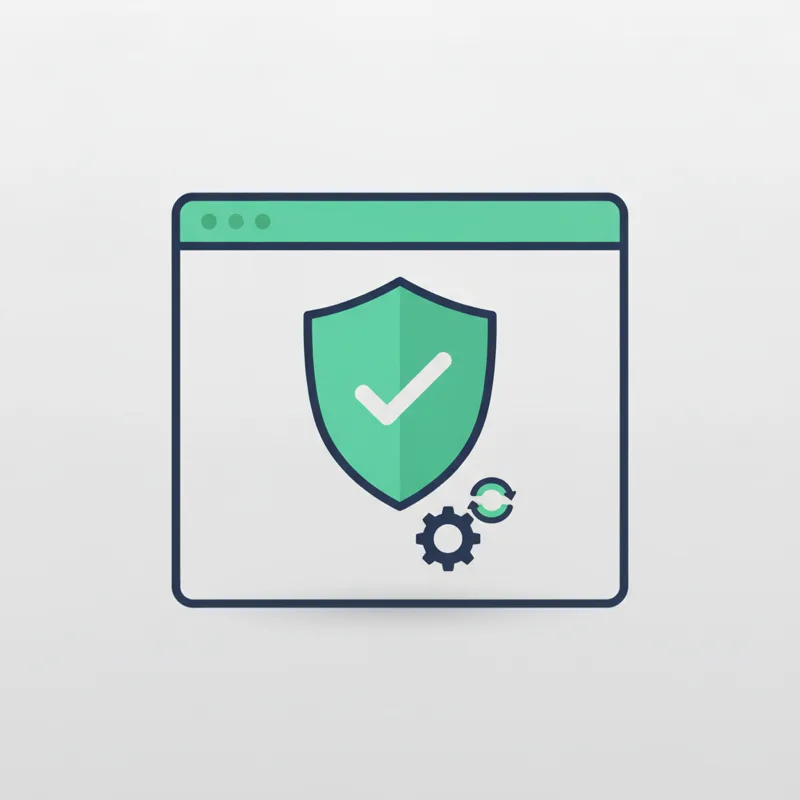 Illustration: laufende Website-Wartung und Technik